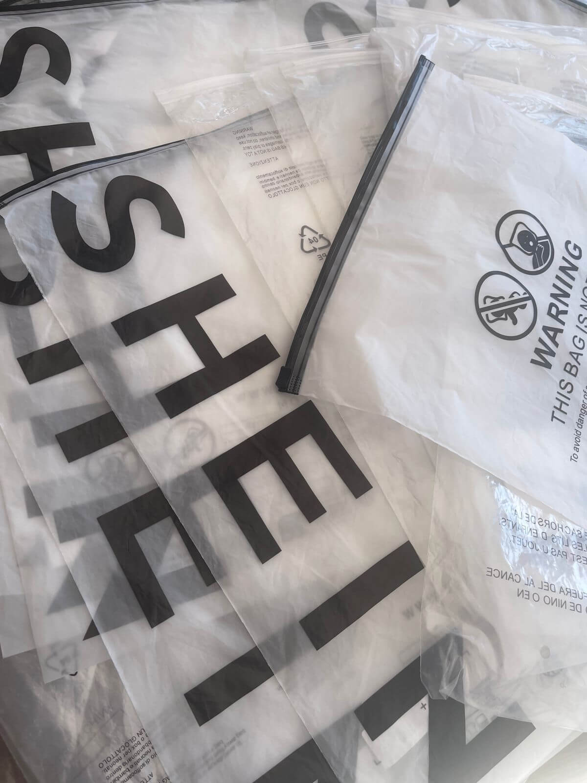 Imports Vs Supporting Local Business Shein branded plastic garment bags